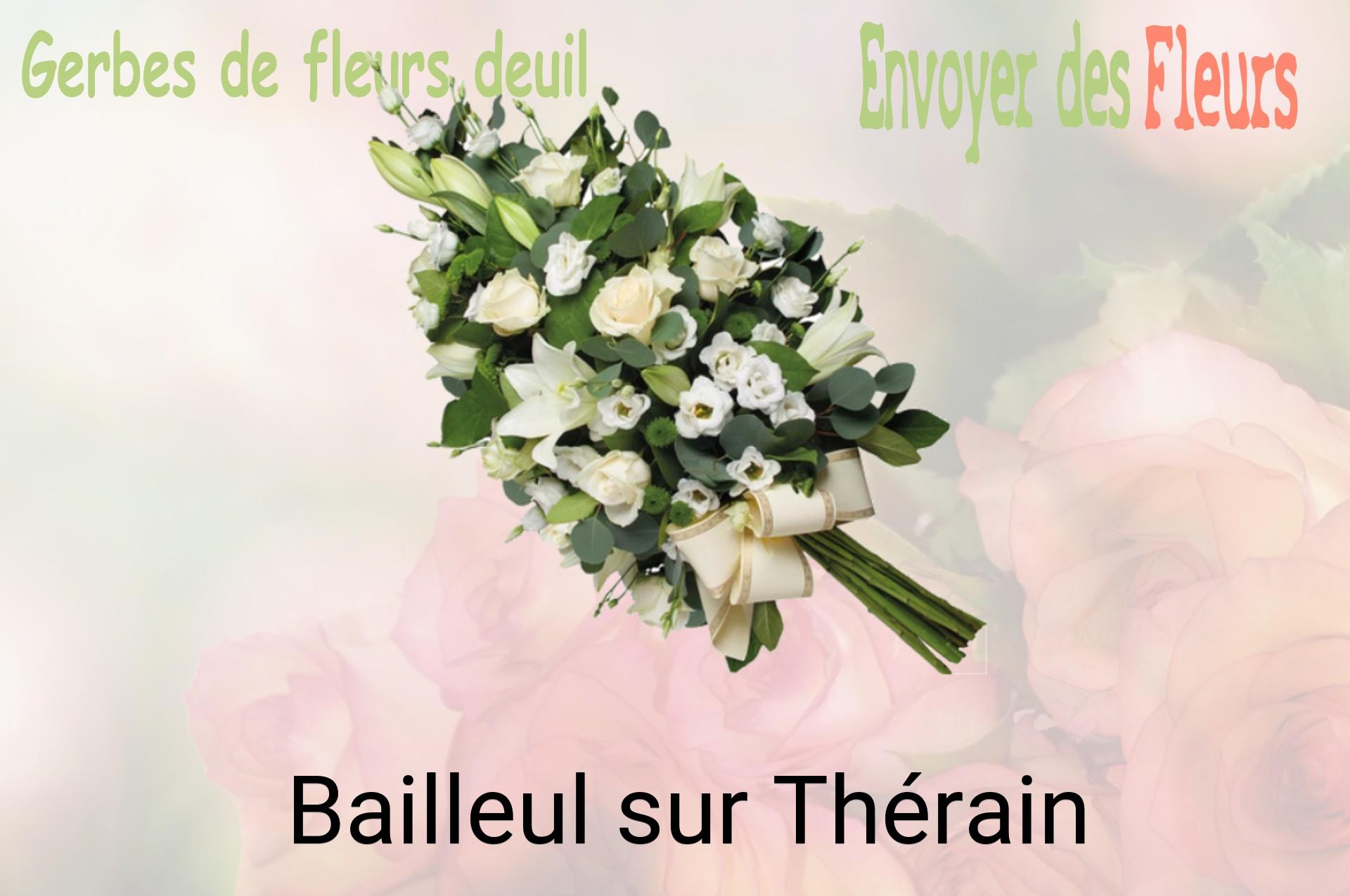 Gerbe de fleurs de deuil livrée à Bailleul-sur-Thérain